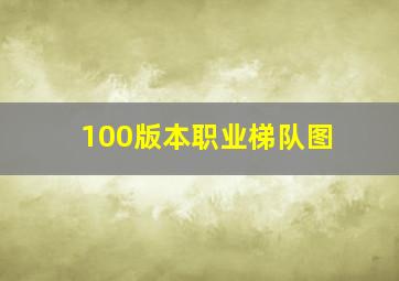 100版本职业梯队图