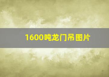 1600吨龙门吊图片