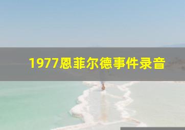 1977恩菲尔德事件录音