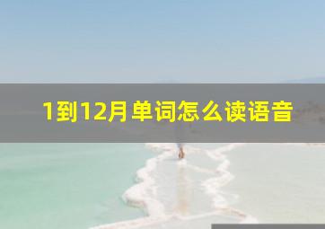 1到12月单词怎么读语音