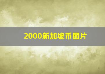 2000新加坡币图片