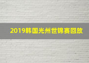 2019韩国光州世锦赛回放