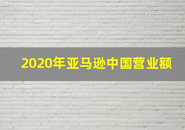 2020年亚马逊中国营业额