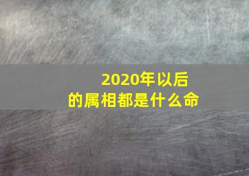 2020年以后的属相都是什么命