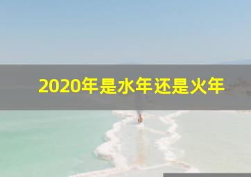 2020年是水年还是火年