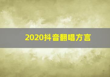 2020抖音翻唱方言