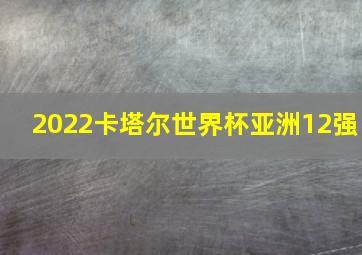 2022卡塔尔世界杯亚洲12强