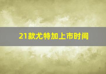 21款尤特加上市时间