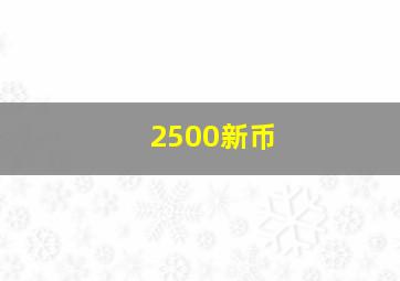 2500新币