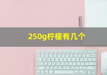 250g柠檬有几个