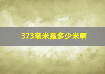 373毫米是多少米啊