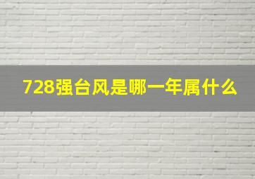 728强台风是哪一年属什么