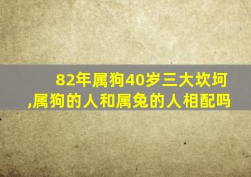 82年属狗40岁三大坎坷,属狗的人和属兔的人相配吗