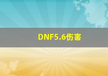 DNF5.6伤害