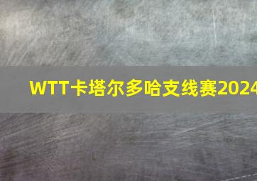 WTT卡塔尔多哈支线赛2024