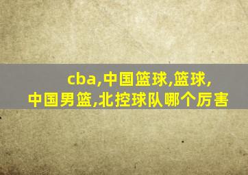 cba,中国篮球,篮球,中国男篮,北控球队哪个厉害