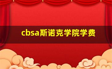 cbsa斯诺克学院学费