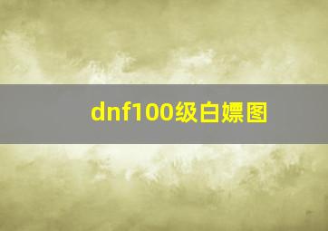 dnf100级白嫖图