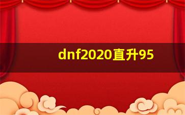 dnf2020直升95