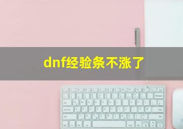 dnf经验条不涨了