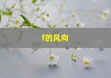 f的风向