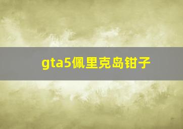 gta5佩里克岛钳子