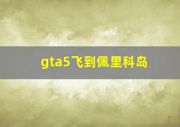 gta5飞到佩里科岛