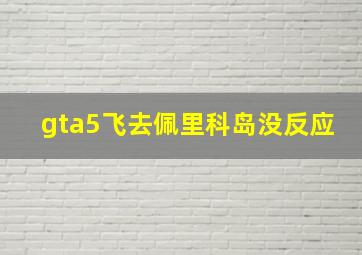 gta5飞去佩里科岛没反应