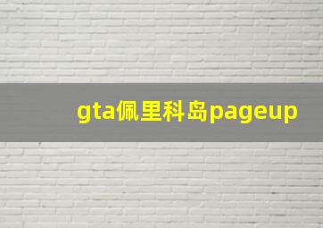 gta佩里科岛pageup