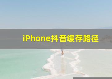 iPhone抖音缓存路径