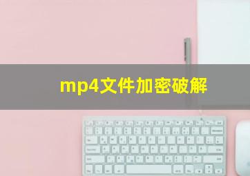 mp4文件加密破解