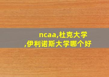 ncaa,杜克大学,伊利诺斯大学哪个好