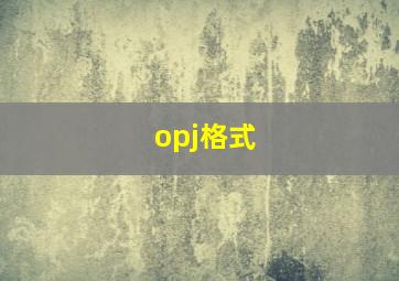 opj格式