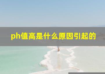 ph值高是什么原因引起的