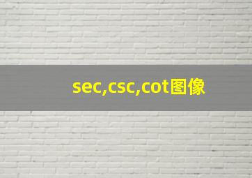 sec,csc,cot图像