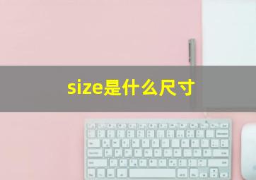 size是什么尺寸