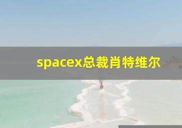 spacex总裁肖特维尔