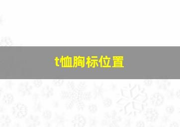 t恤胸标位置