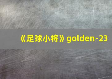 《足球小将》golden-23