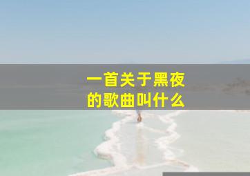 一首关于黑夜的歌曲叫什么