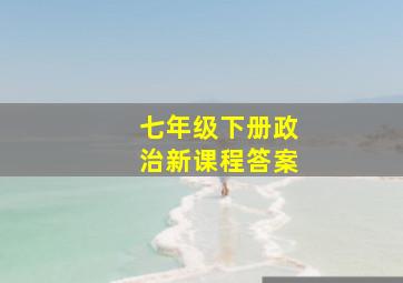 七年级下册政治新课程答案