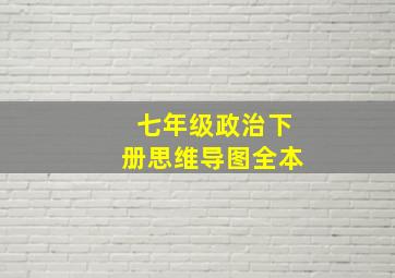 七年级政治下册思维导图全本