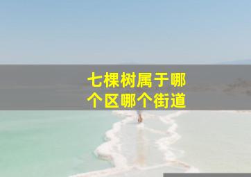 七棵树属于哪个区哪个街道