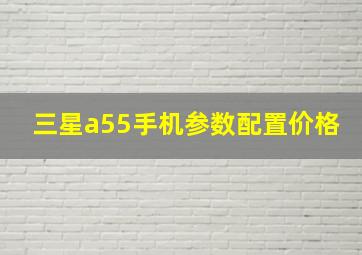 三星a55手机参数配置价格