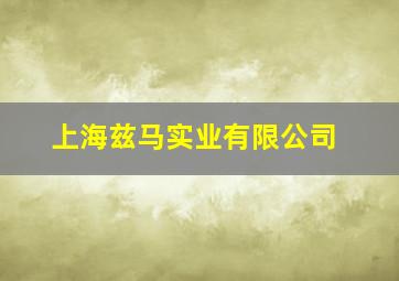 上海兹马实业有限公司