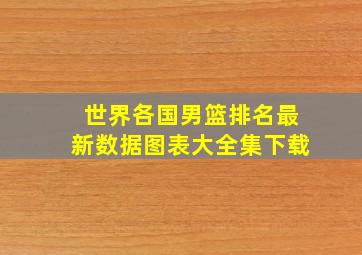 世界各国男篮排名最新数据图表大全集下载