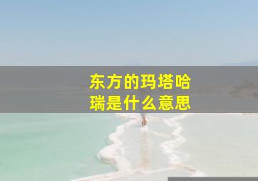 东方的玛塔哈瑞是什么意思