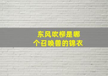 东风吹柳是哪个召唤兽的锦衣