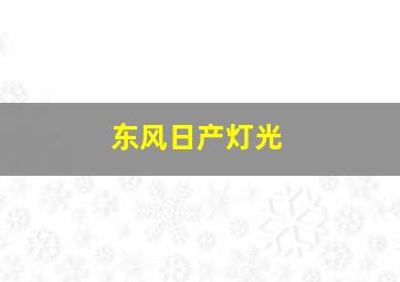 东风日产灯光