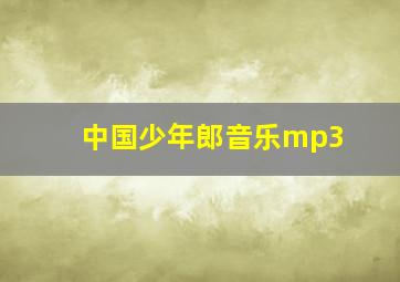 中国少年郎音乐mp3